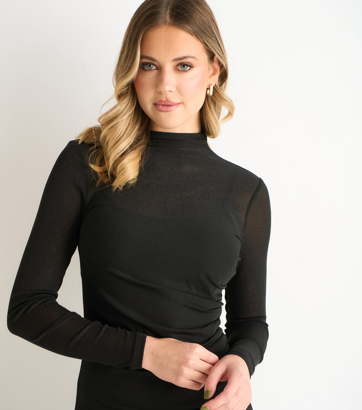 Gini London Women's Black Long Sleeve Midi Dress Gini London New Look - 2