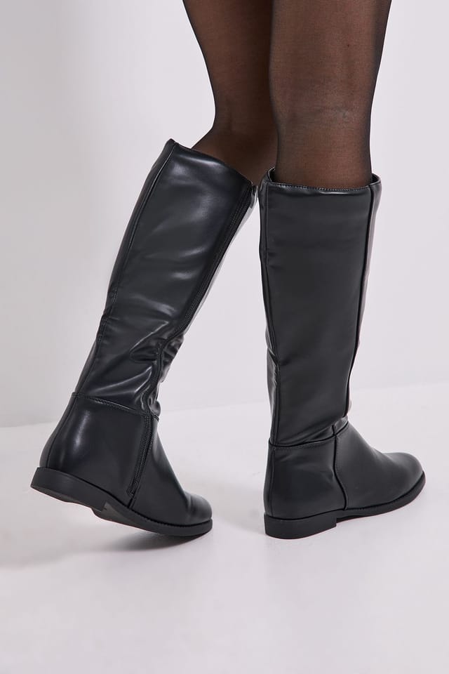 Dorothy Perkins Dorothy Perkins Women's Wide Fit Karla Knee High Flat Boots in Black - 3