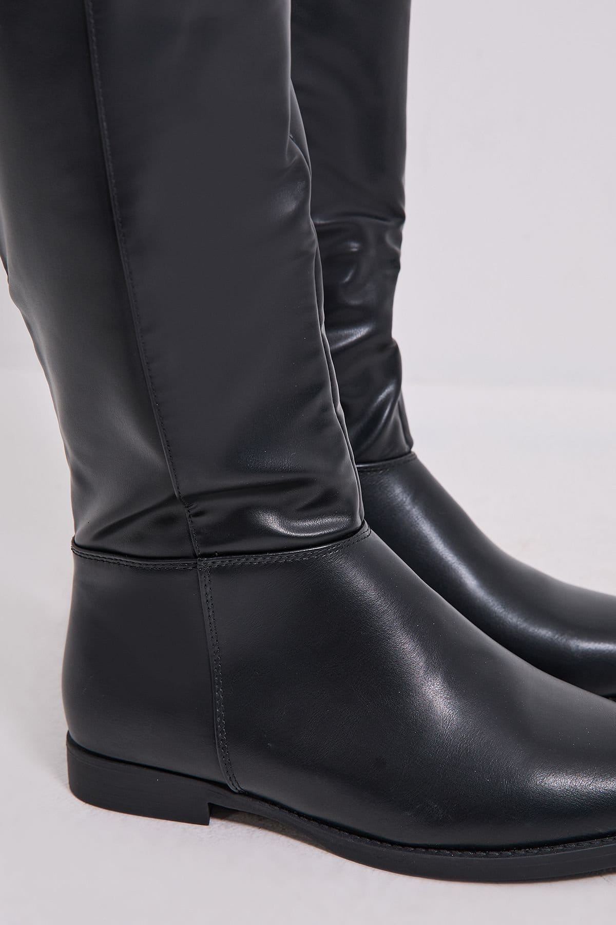 Dorothy Perkins Dorothy Perkins Women's Wide Fit Karla Knee High Flat Boots in Black - 4