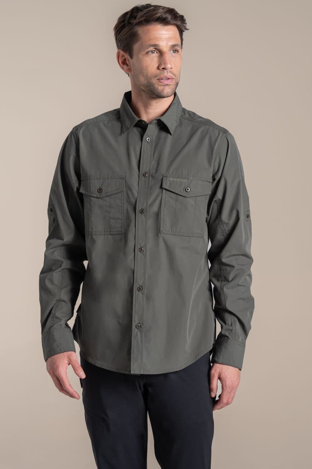 Craghoppers Craghoppers Khaki Long Sleeved Anti-Insect Shirt