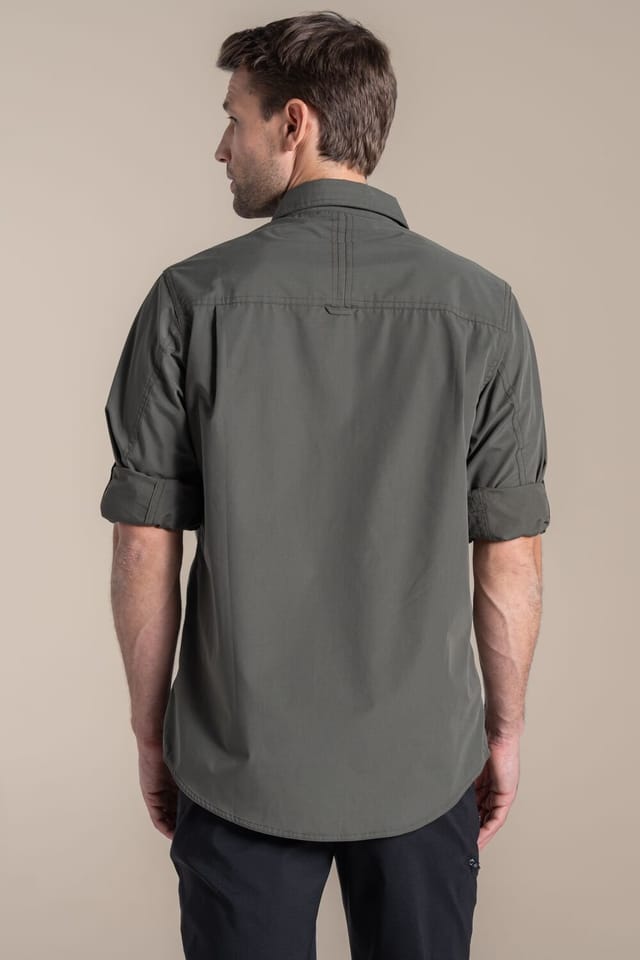 Craghoppers Craghoppers Men's Kiwi II Long Sleeved Anti-Insect Shirt in Khaki - 2