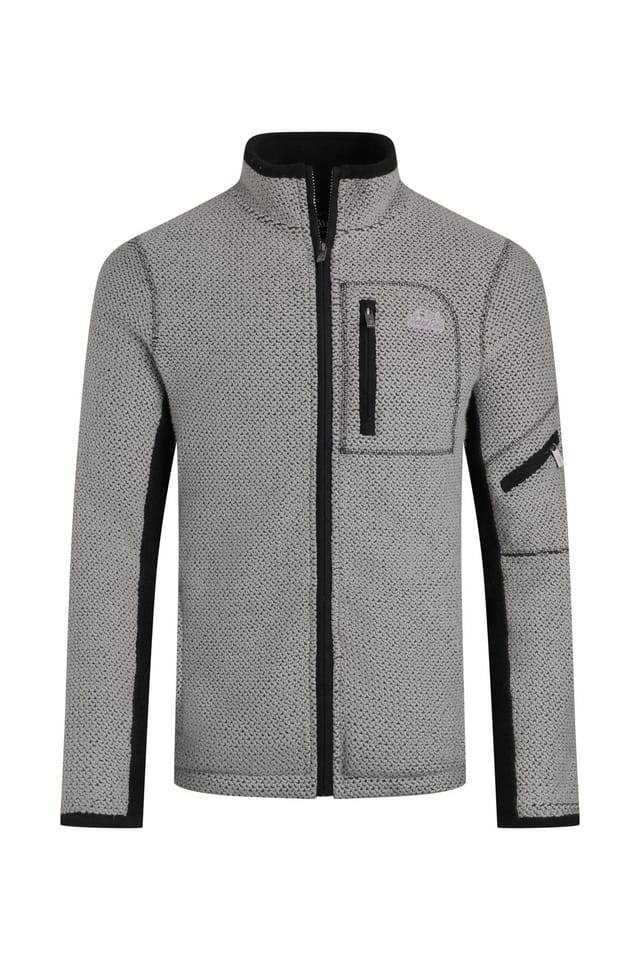 Weird Fish Weird Fish Men's Berhan Full Zip Lined Macaroni Sweatshirt in Lime - 2