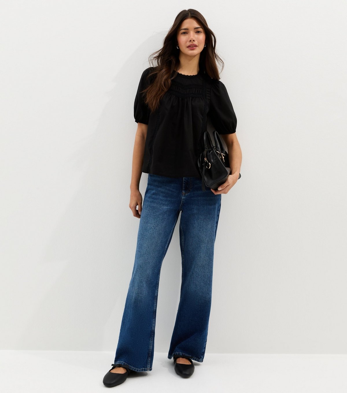 New Look Women's Black Trimmed Blouse New Look - 3