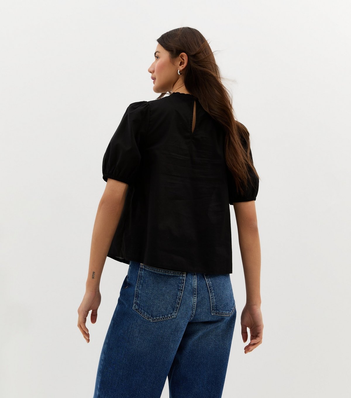 New Look Women's Black Trimmed Blouse New Look - 4