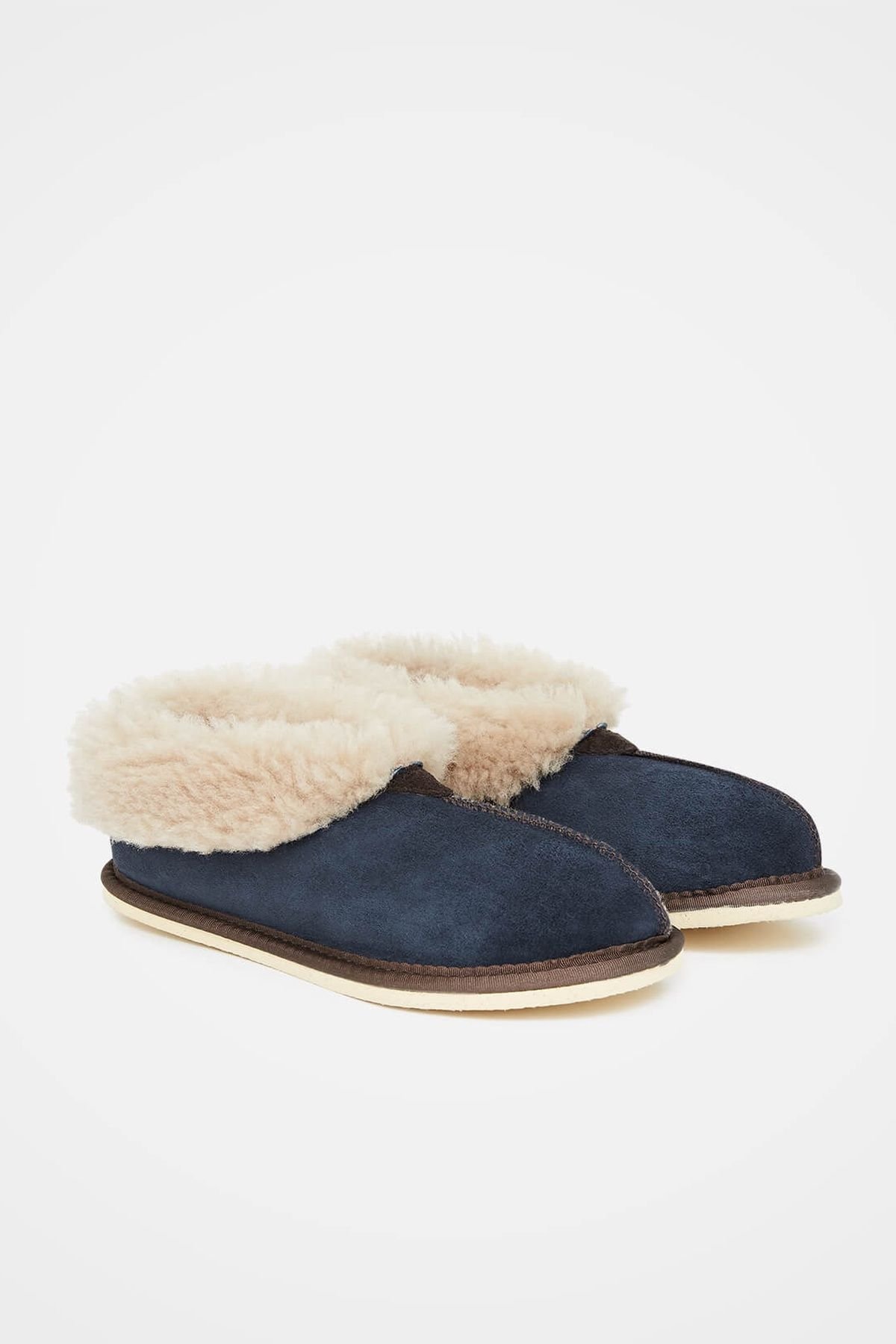 Celtic & Co Celtic & Co Women's ' Shearling Bootee Slippers in Dark Navy - 3