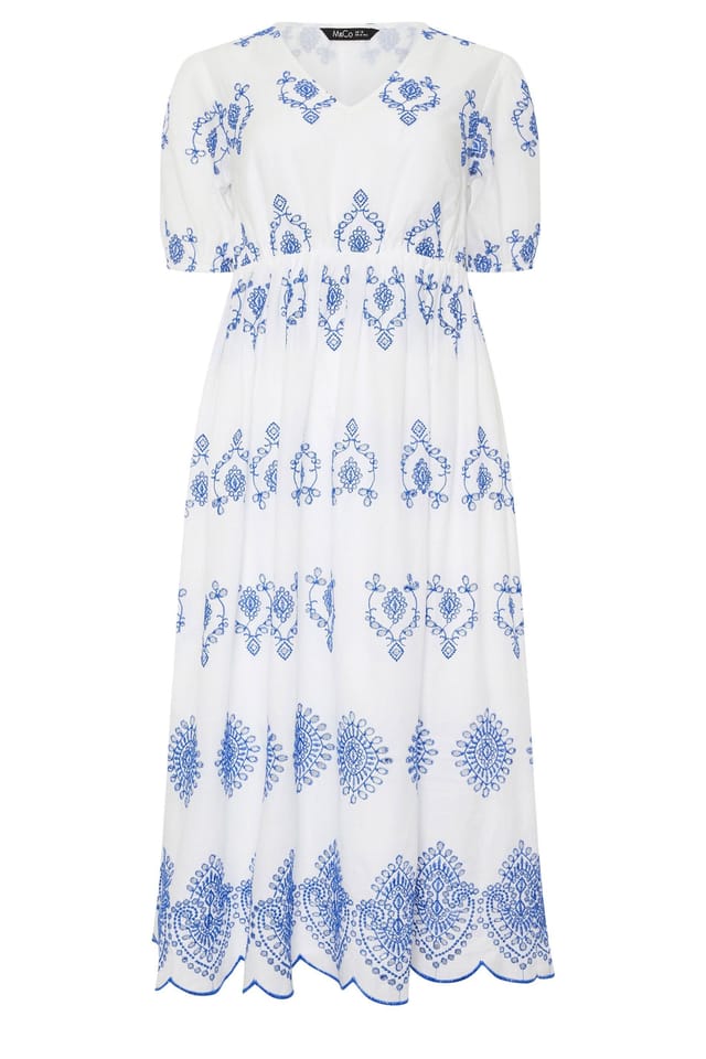 M&Co M&Co Women's Embroidered Midi Dress - 2