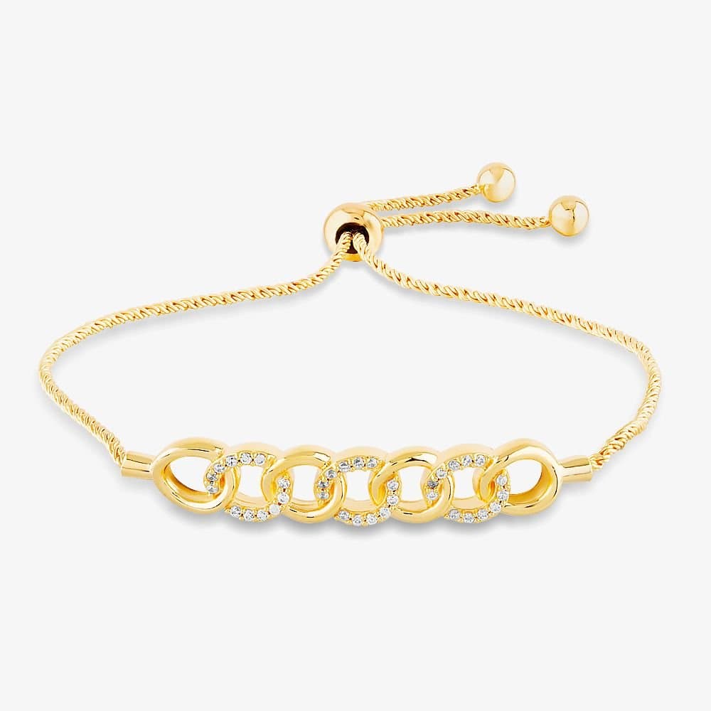 T.H.Baker T.H.Baker Women's Rosa Lea Open Circle Toggle Bracelet AM-THB034306 in Gold