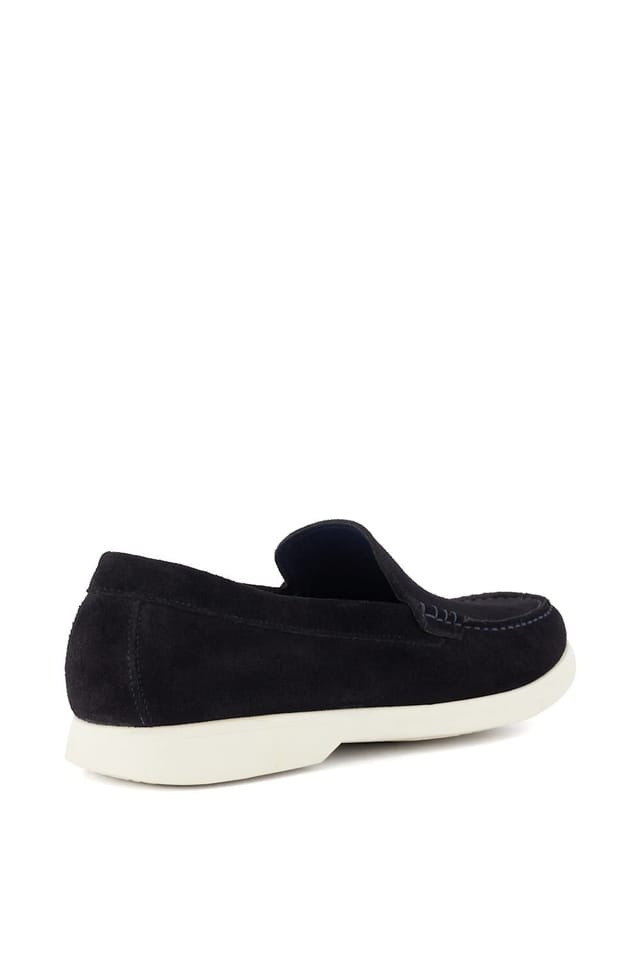 Dune London Dune London Men's 'Buftonn' Suede Loafers in Blue - 3