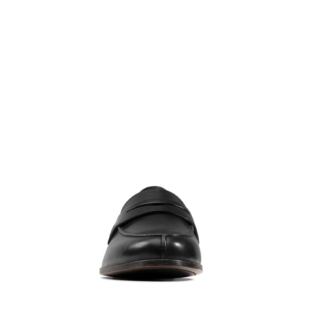 Clarks Clarks Women's Hamble Loafer Black Leather Loafers, Slip Ons - 3