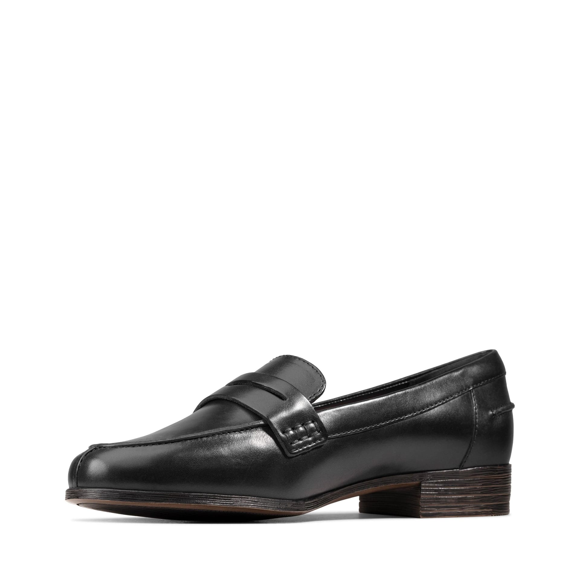 Clarks Clarks Women's Hamble Loafer Black Leather Loafers, Slip Ons - 4