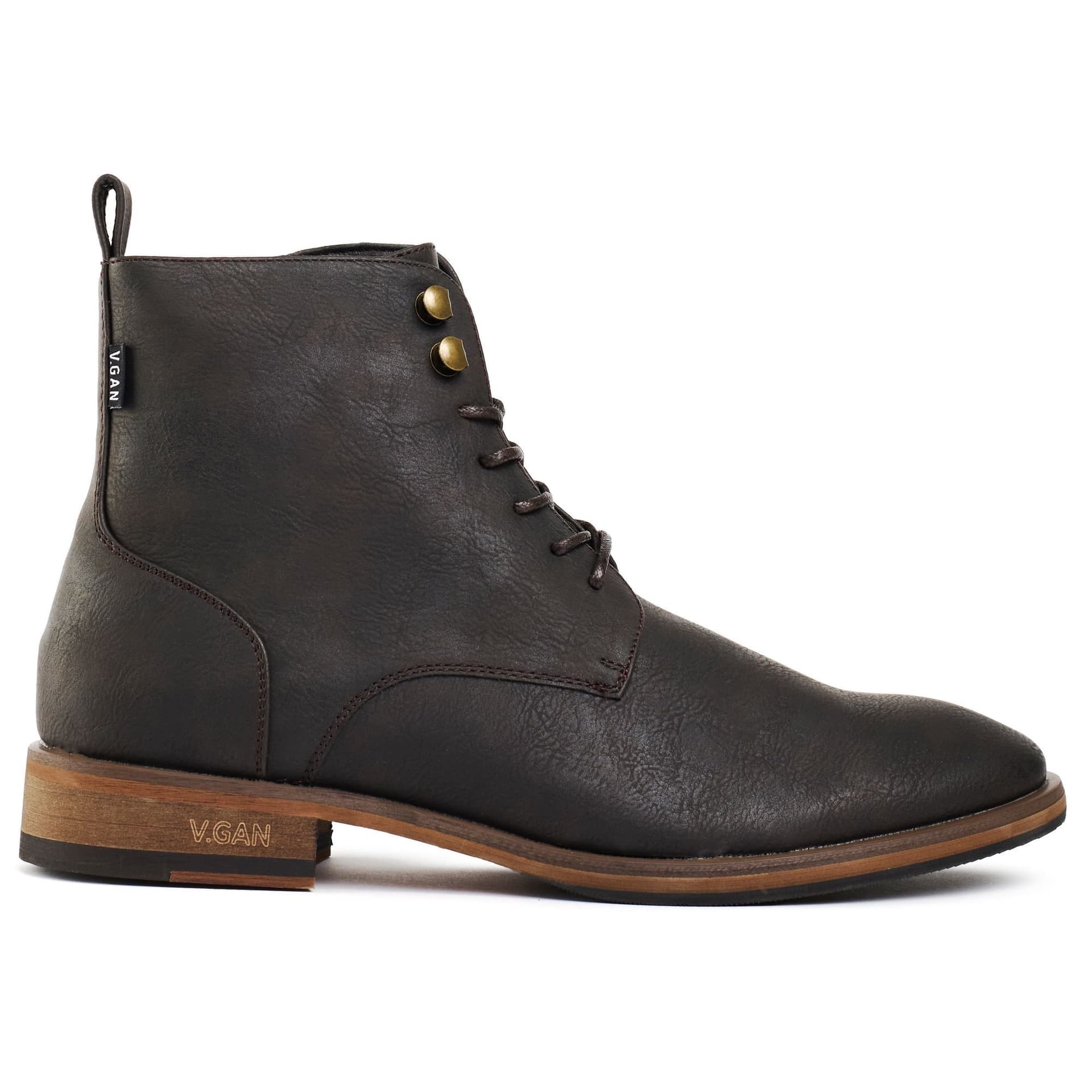 V.GAN V.GAN Men's Vegan Rye 2 Ankle Boots in Brown
