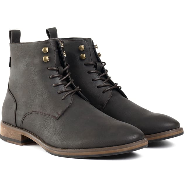 V.GAN V.GAN Men's Vegan Rye 2 Ankle Boots in Brown - 2