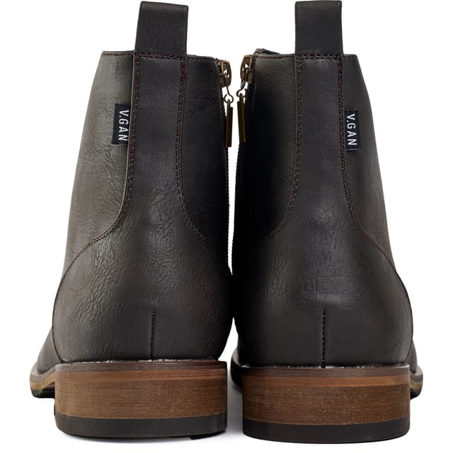 V.GAN V.GAN Men's Vegan Rye 2 Ankle Boots in Brown - 3