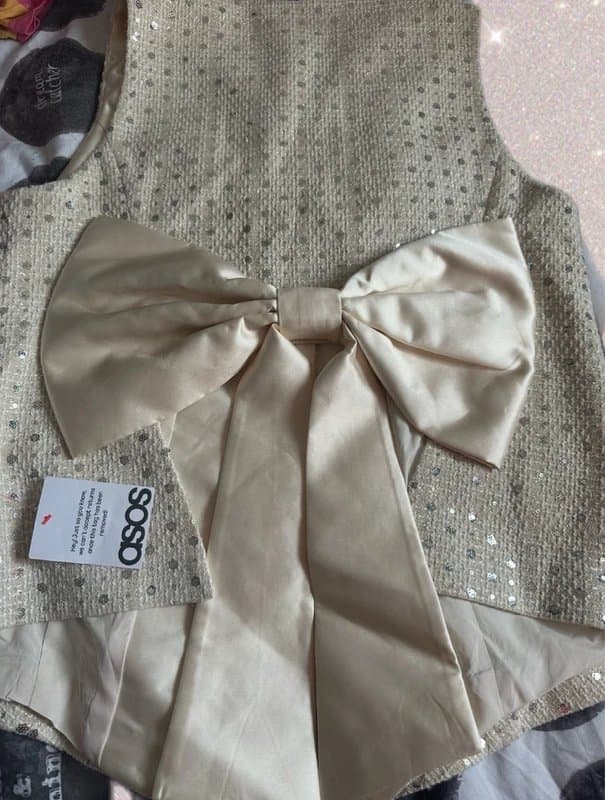 ASOS Asos Luxe Bow Waist Coat