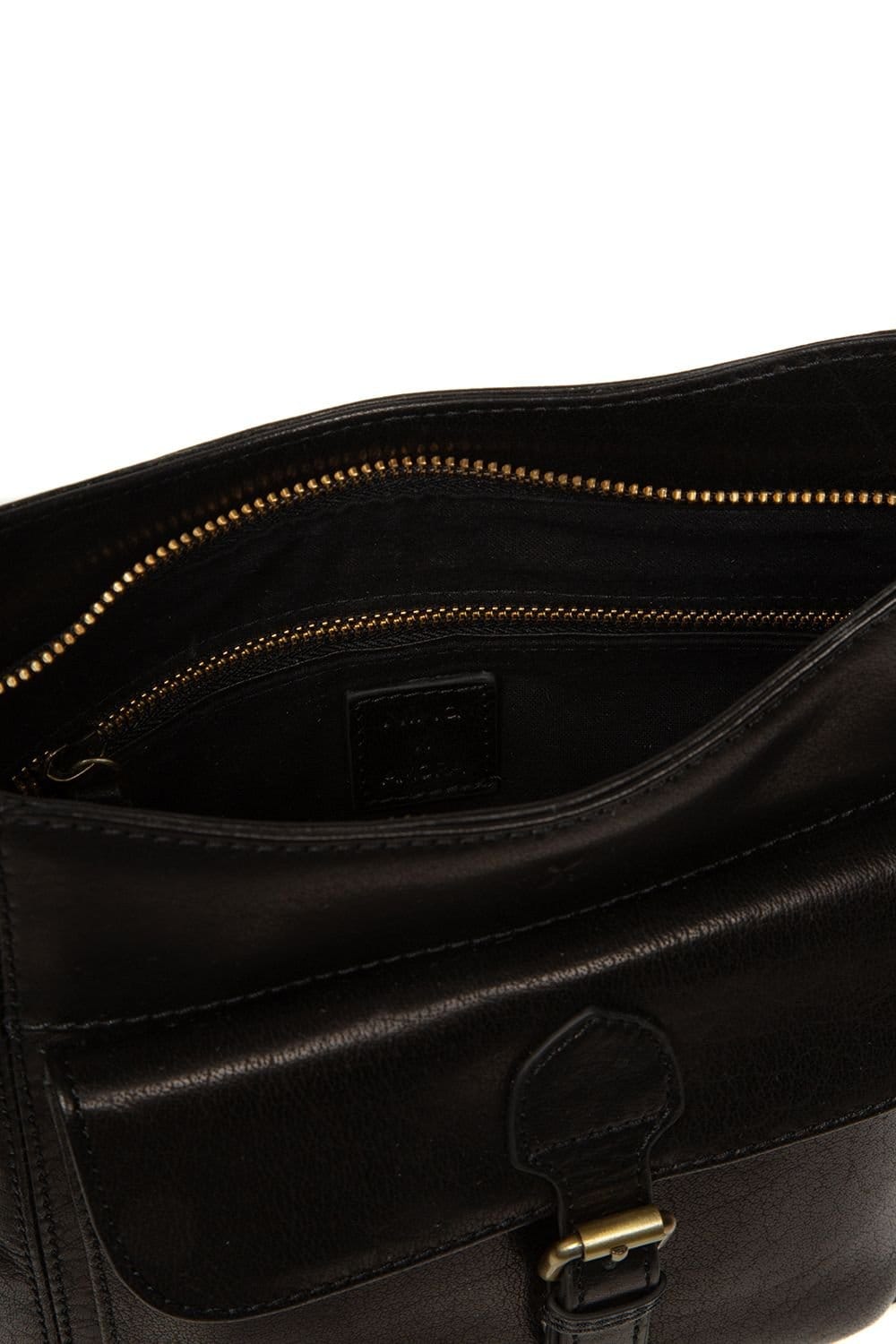 NiNa Amora NiNa Amora Women's 'Massima' Leather Cross Body Bag in Black - 4