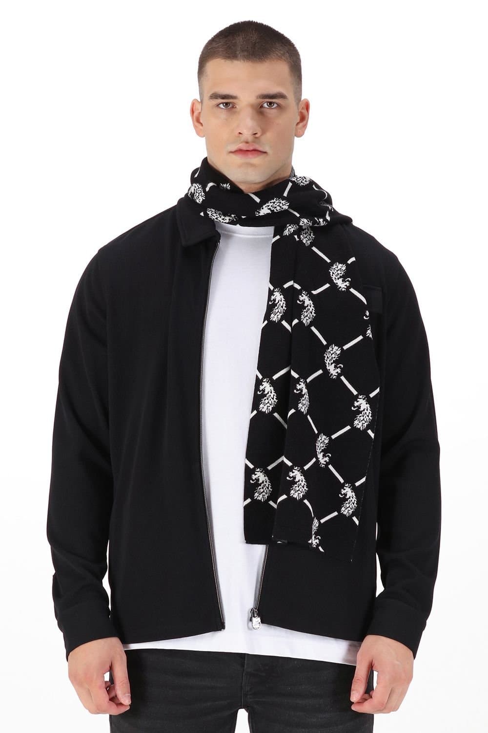 Luke 1977 Luke 1977 Men's Repeat Scarf in Black