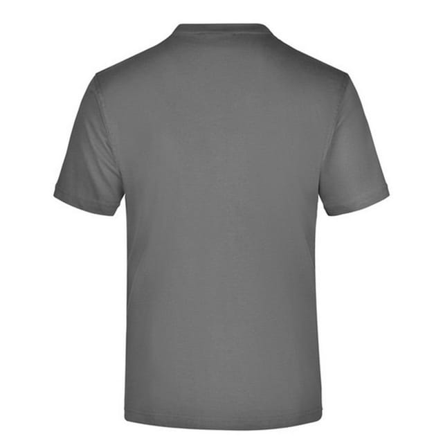 James and Nicholson James and Nicholson Men's Medium Round Neck T-Shirt in Dark Grey - 2