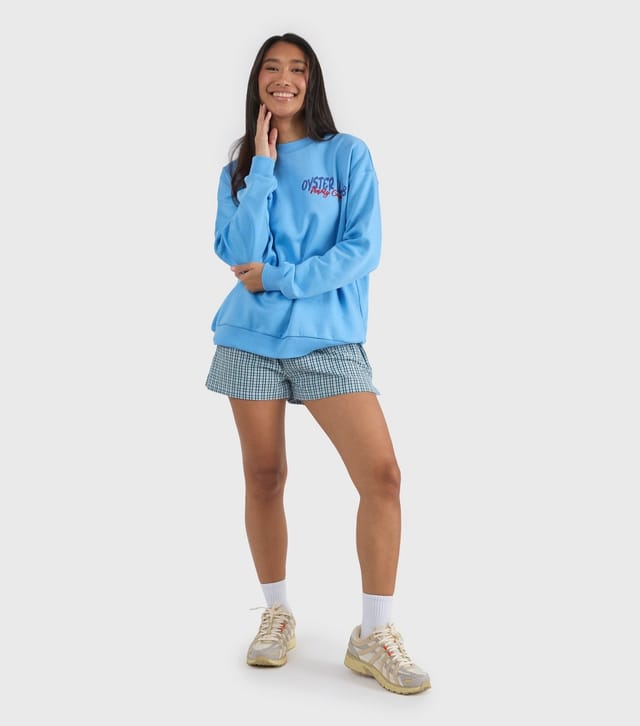 Custard Women's Blue Oyster Club Sweatshirt Custard New Look - 3