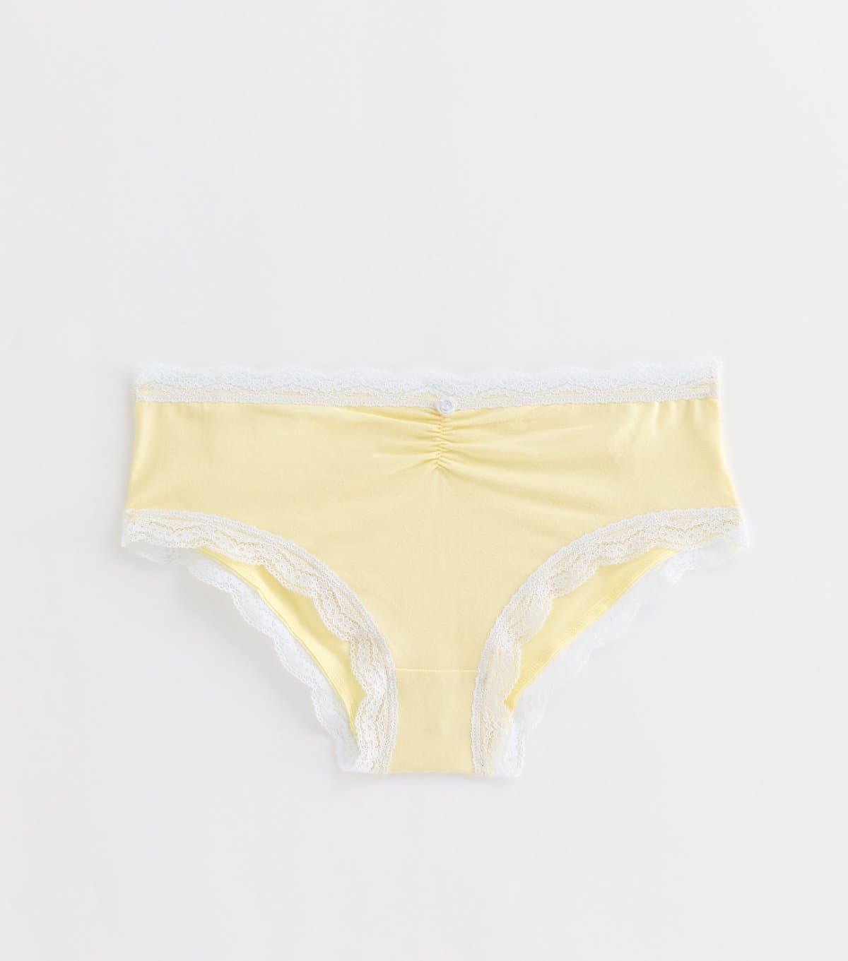 New Look Girls' Light Yellow Contrast Trim Briefs New Look
