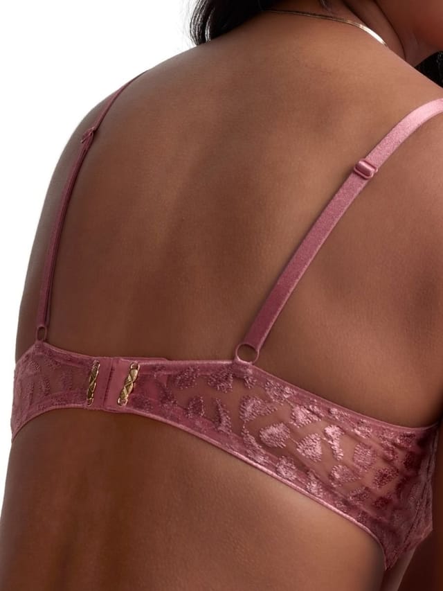 Aubade Aubade Women's Crazy In Love Single Wire Plunge Bra in Pink - 2