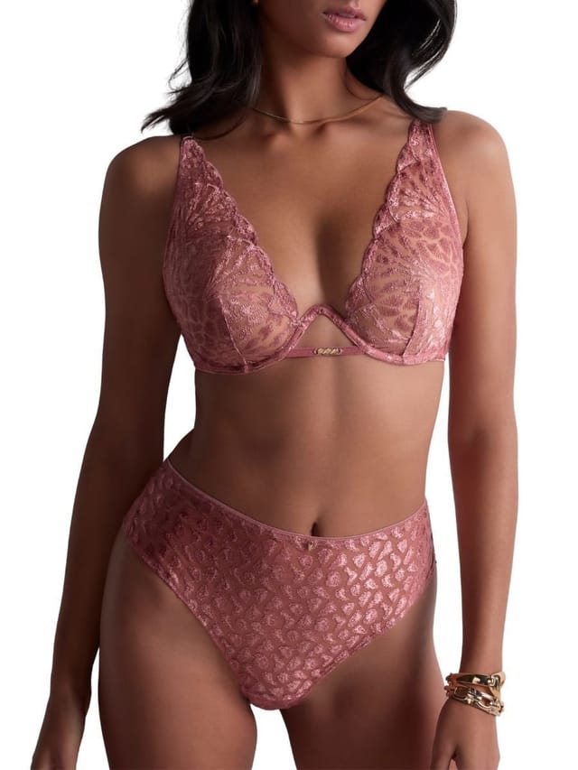 Aubade Aubade Women's Crazy In Love Single Wire Plunge Bra in Pink - 3