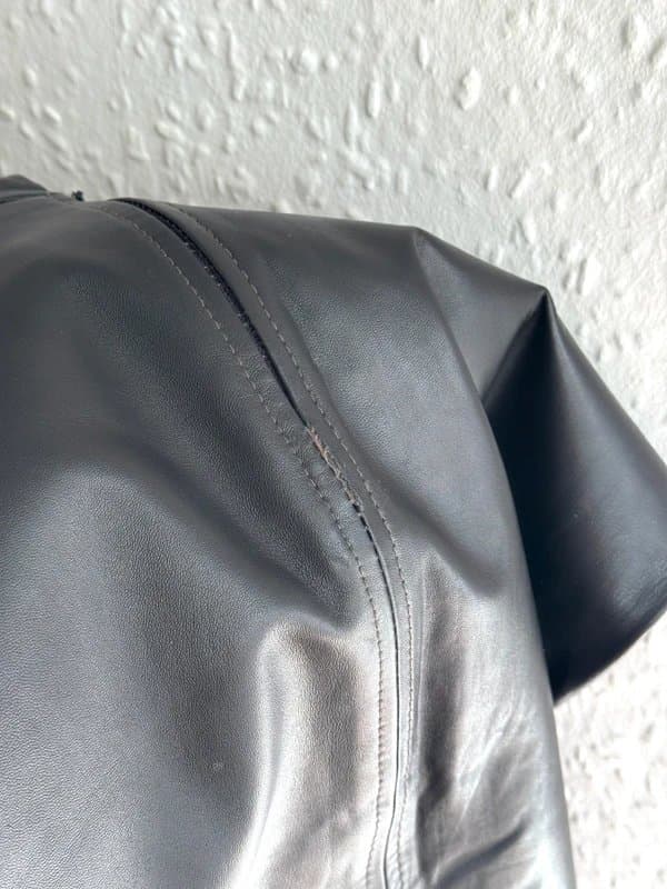 GAP Vintage Women's Gap Black Leather Knee Length