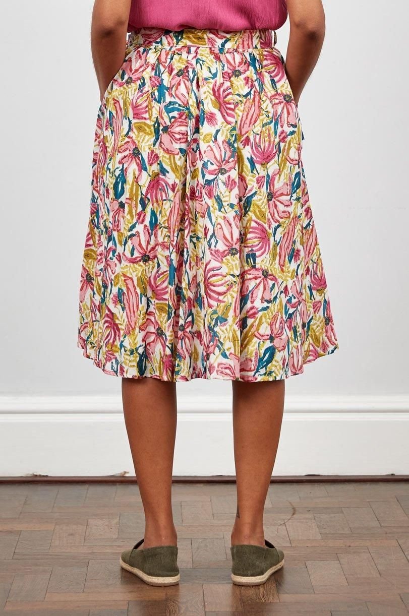 Nomads Clothing Nomads Clothing Women's Cotton Swing Skirt in Light Pink - 3