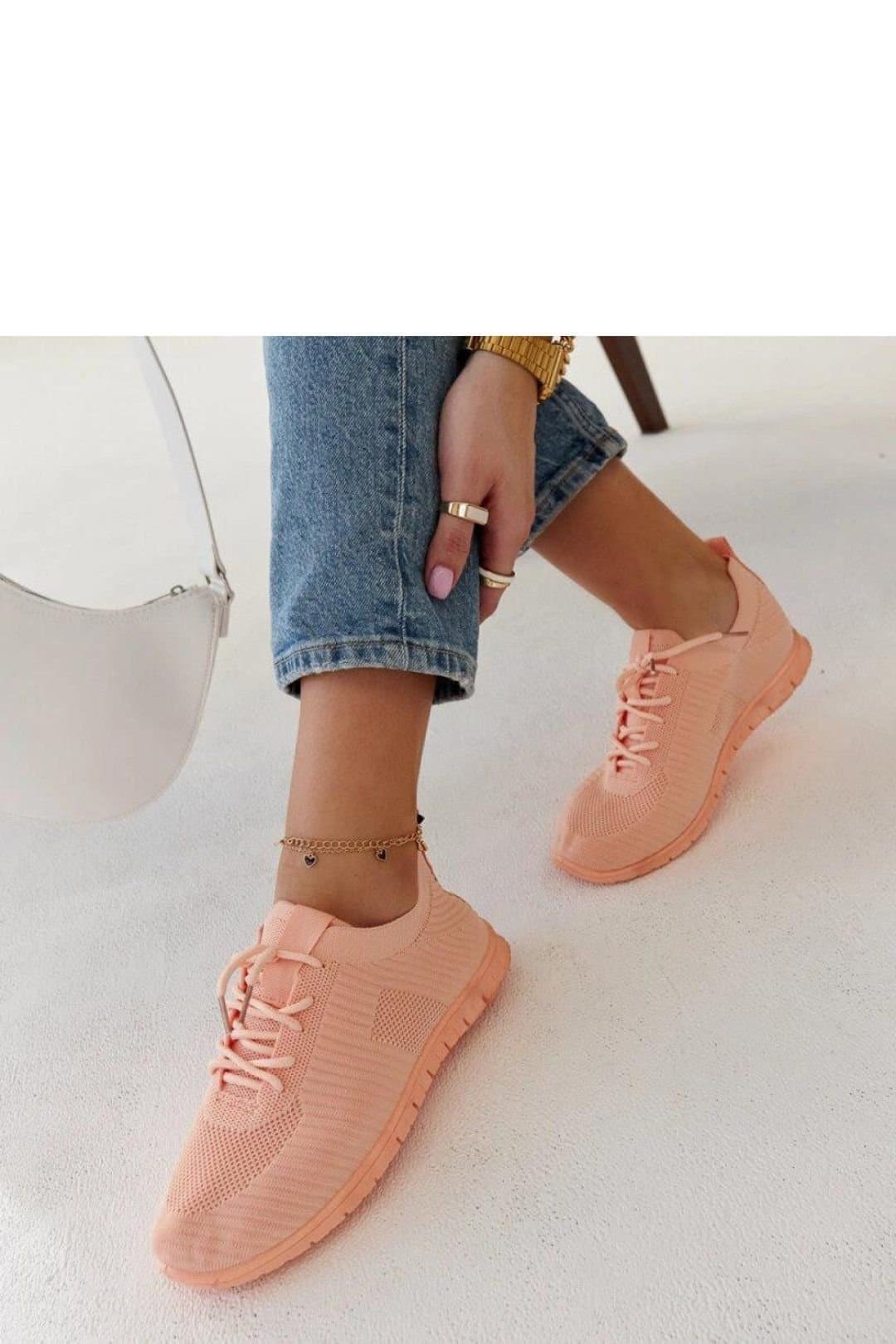 Love Lace Love Lace Pink Fabric Sneakers with Lightweight Rubber Sole