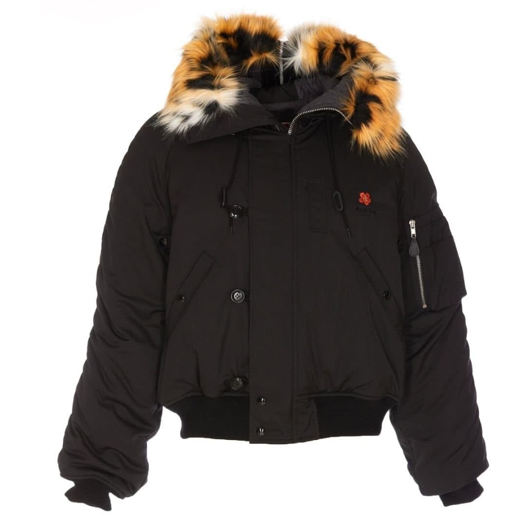 Kenzo Kenzo Men's Plain Black Bomber Jacket