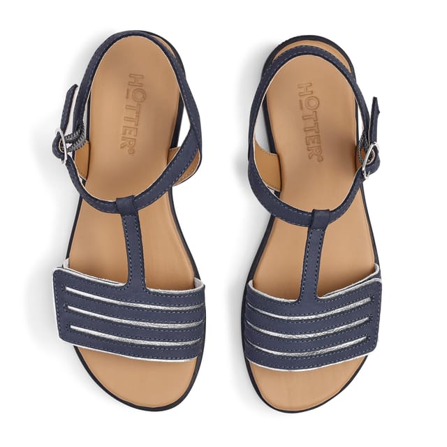 Hotter Hotter Women's Wide Fit 'Lyla' Sandals in Navy - 3