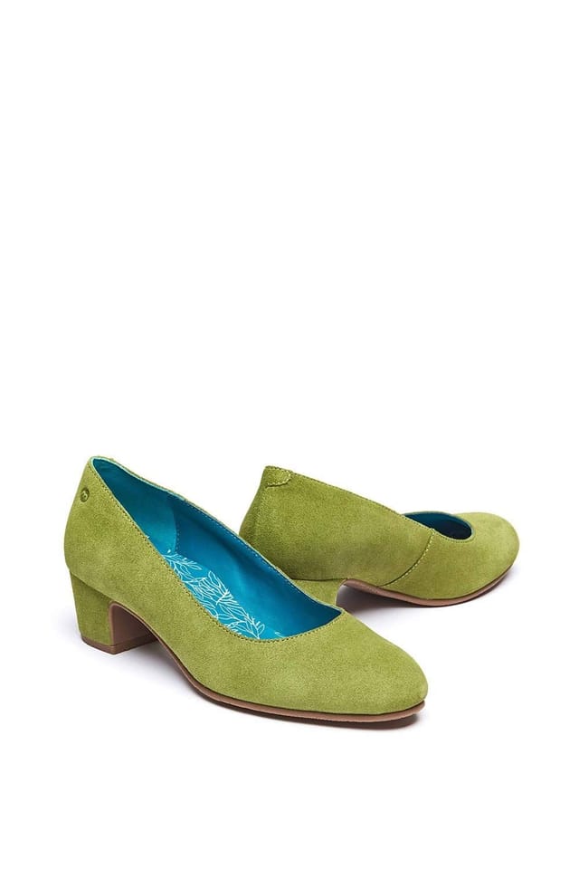 Moshulu Moshulu Women's 'Keel Suede' Court Shoes in Green - 2
