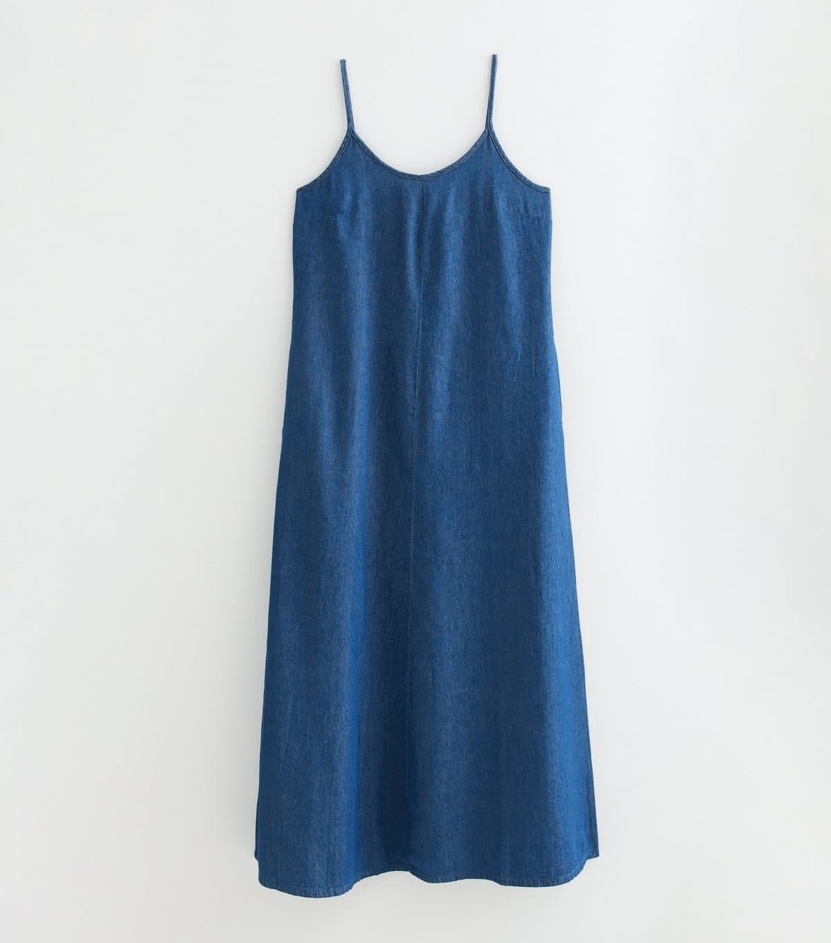 New Look Women's Tall Blue Chambray Cotton Midi Dress New Look