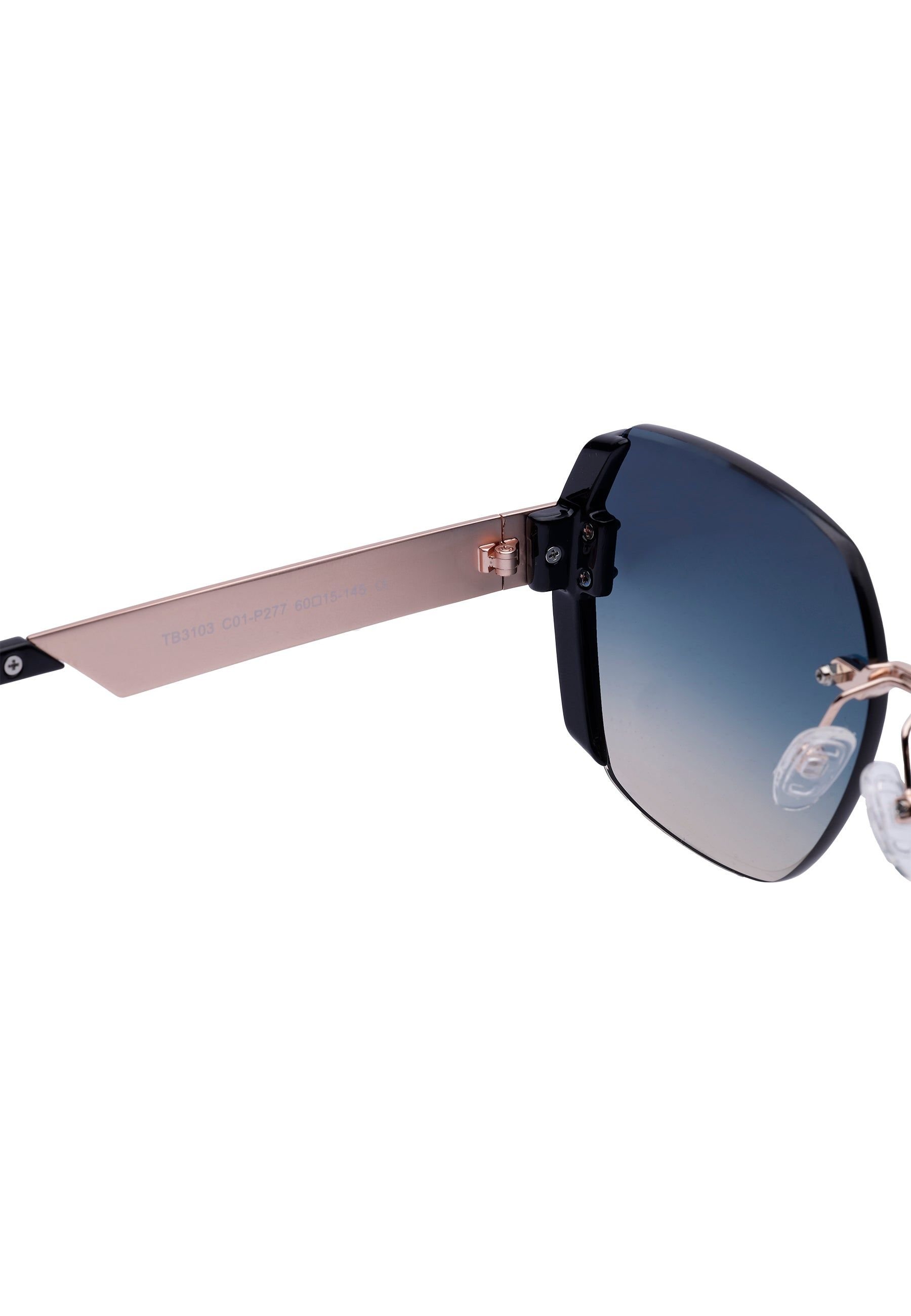 AVANT-GARDE PARIS AVANT-GARDE PARIS Women's Bold Square Sunglasses in Black - 4