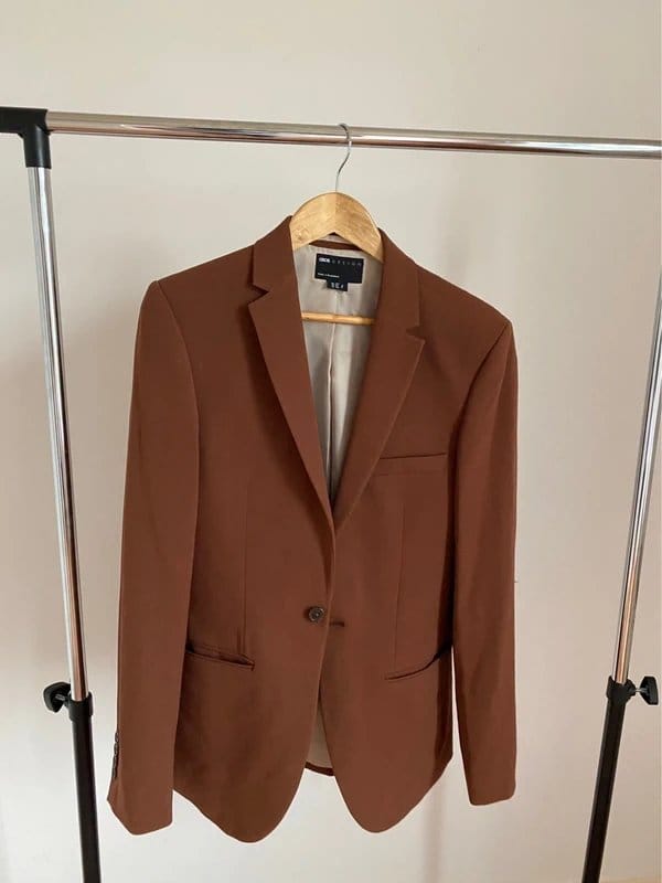 ASOS Design Brown Super Skinny-Fit Blazer