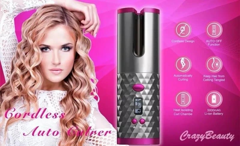 my cosmetics london Brand NEW sealed in box automatic portable hair curler curling wand ideal for travel