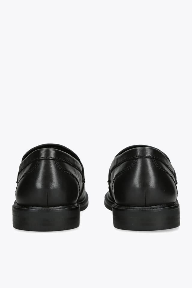 Steve Madden STEVE MADDEN Women's 'Motor Black Leather' Leather Flats - 3