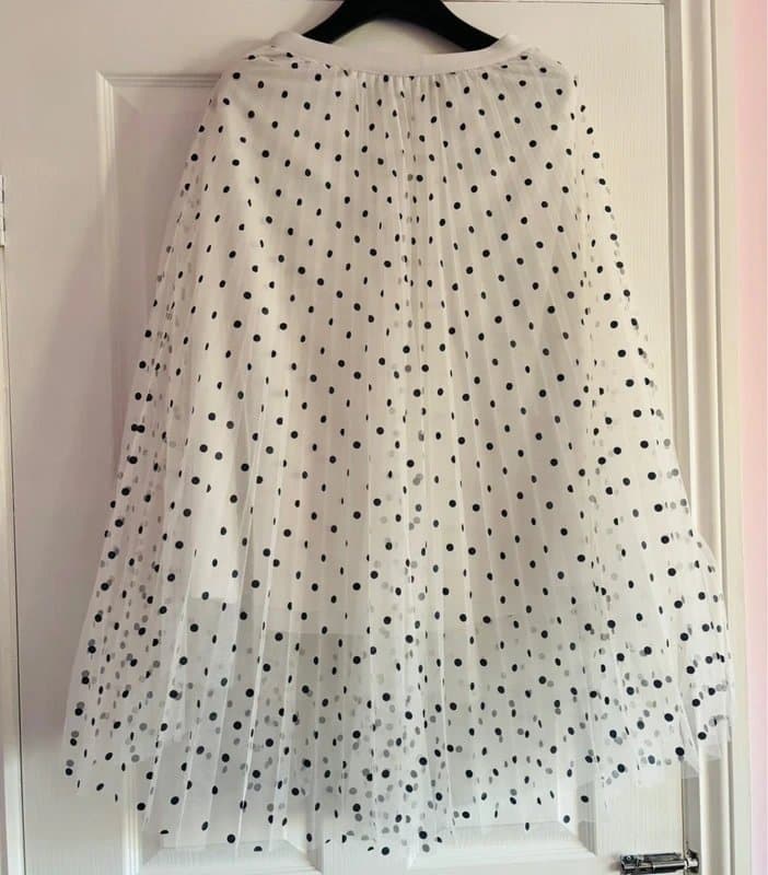 Pink Vanilla Pink vanilla voile pleated tulle ballerina wedding party holiday maxi skirt 8-10 small same day post