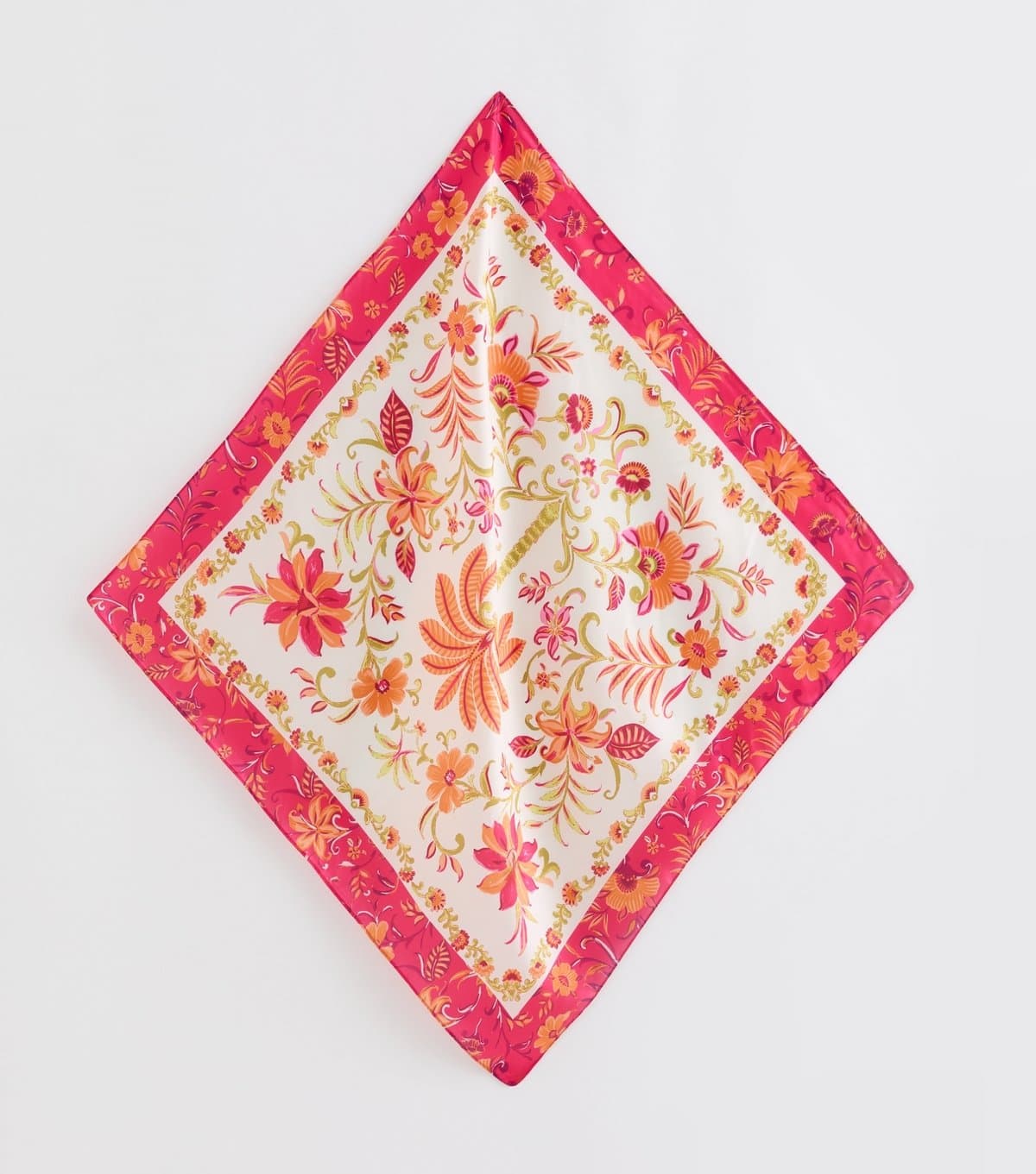 New Look New Look Pink Paisley Floral Print Bandana