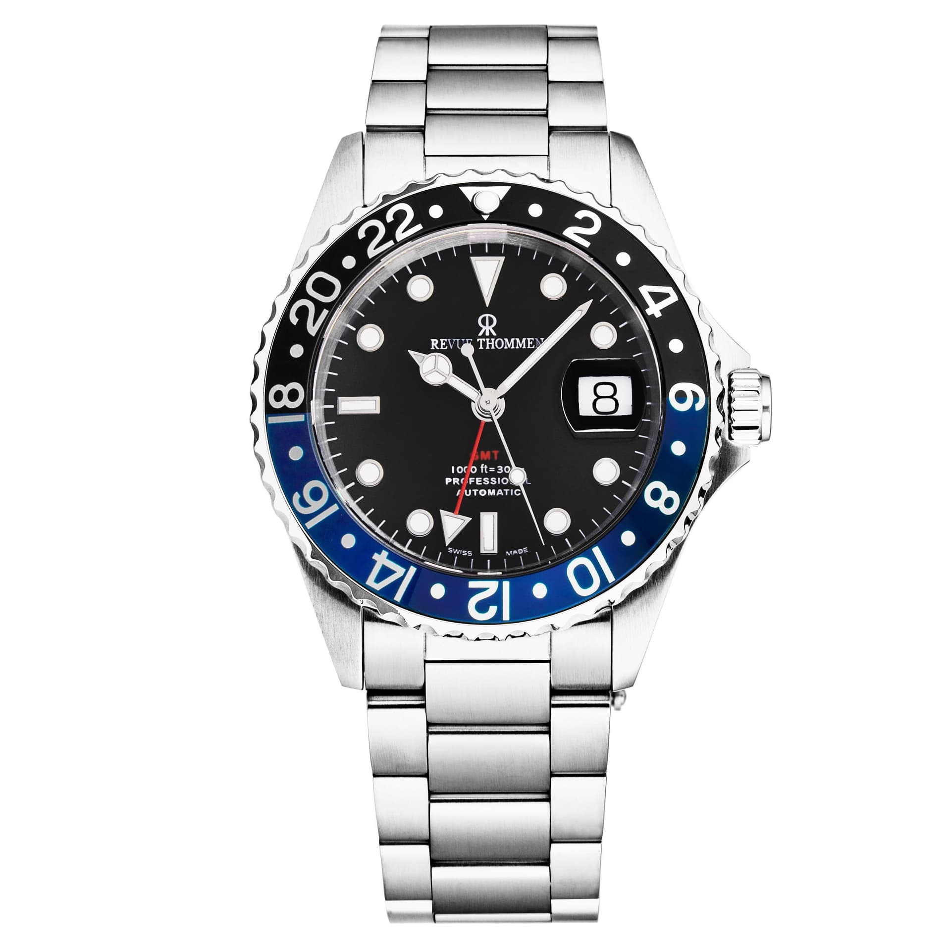 Revue Thommen Revue Thommen Men's Diver Automatic Stainless Steel, 42mm Stainless Steel Case in Black