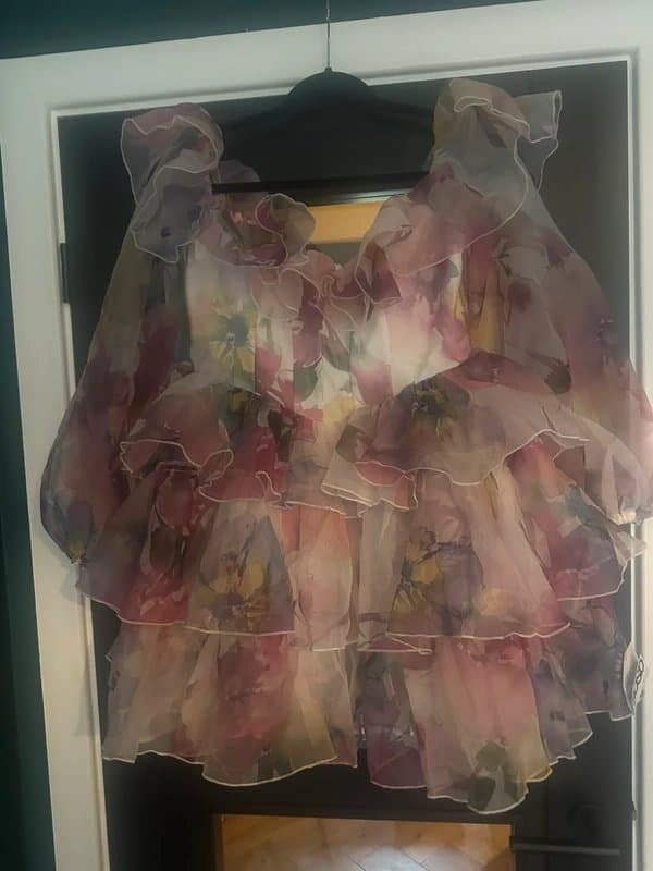 ASOS Stunning ASOS Luxe Tiered Floral Dress 12