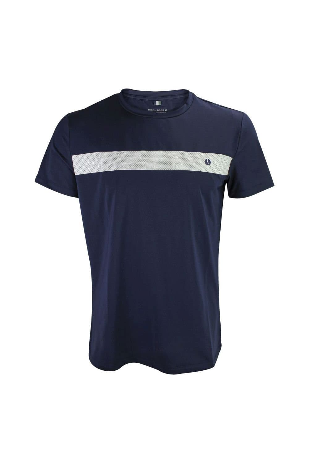 Bjorn Borg Bjorn Borg Men's Ace Lightweight Performance Tennis Style T-shirt in Blue