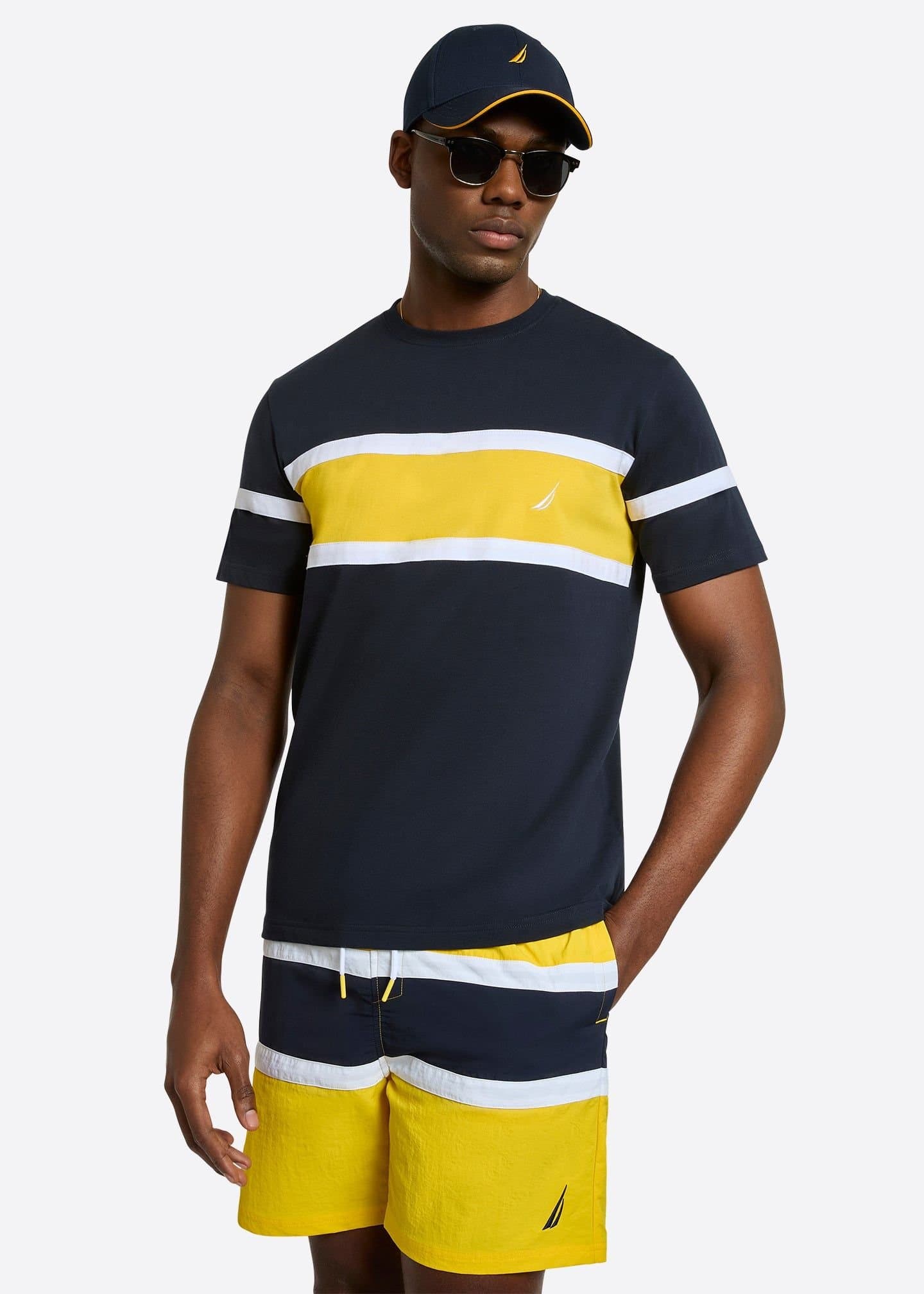 Nautica Nautica Men's Mikhail T-Shirt in Dark Navy