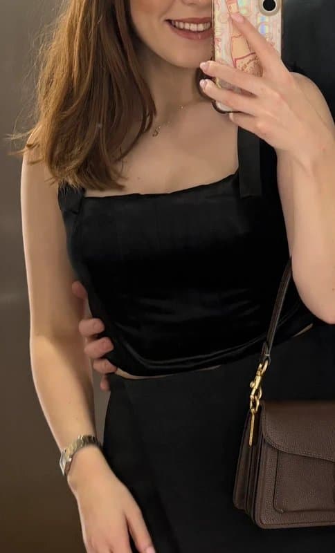 ASOS Black River Island Corset Top