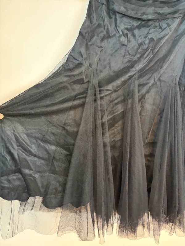 Monsoon Monsoon Black Tulle Prom Dress UK 12 Strapless Boned Evening Party Occasion Dress