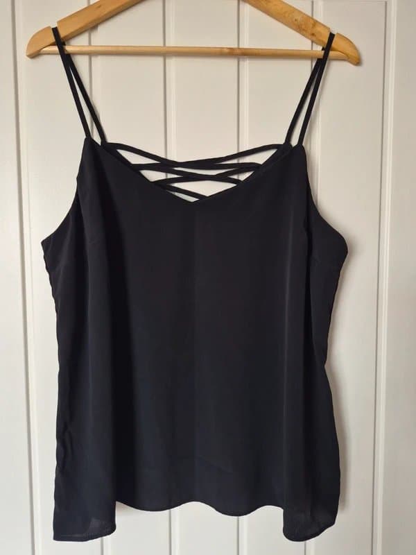 New Look New Look Black camisole top Size 16