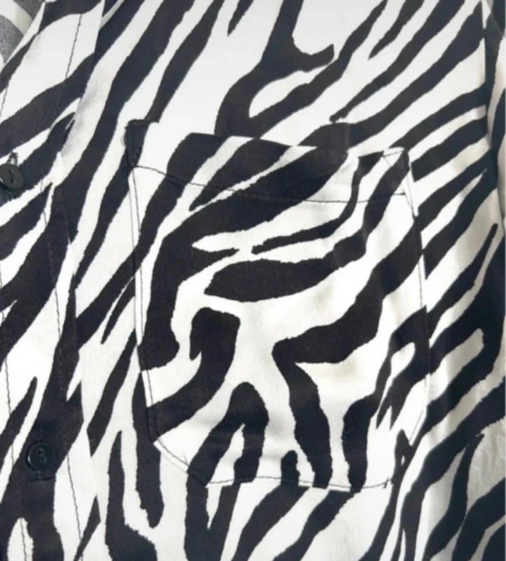 Zara 🦓 Zara Woman Premium Zebra Print Satin Button-Down Blouse – Size S 🦓