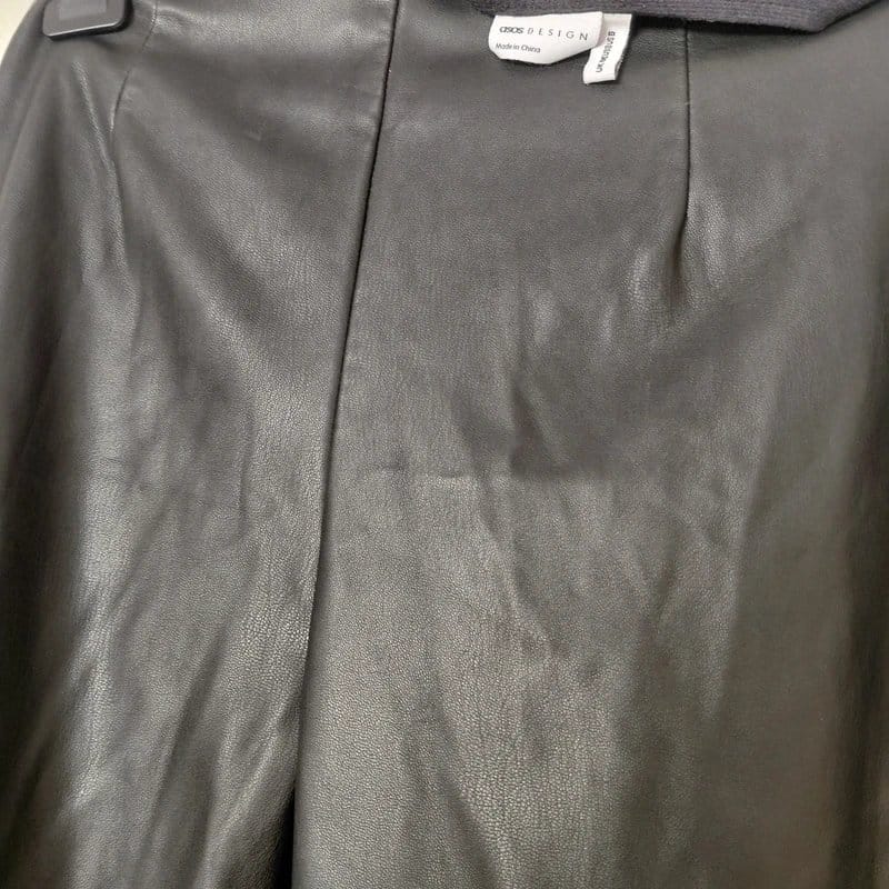 ASOS Black Leather Look Trousers