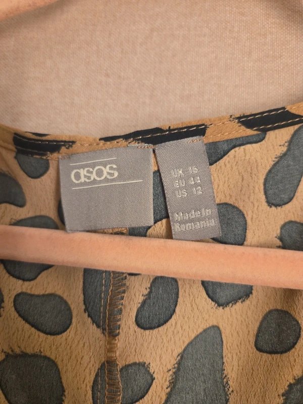 ASOS Cute Asos Leopard Print Playsuit - UK Size 16 - 1