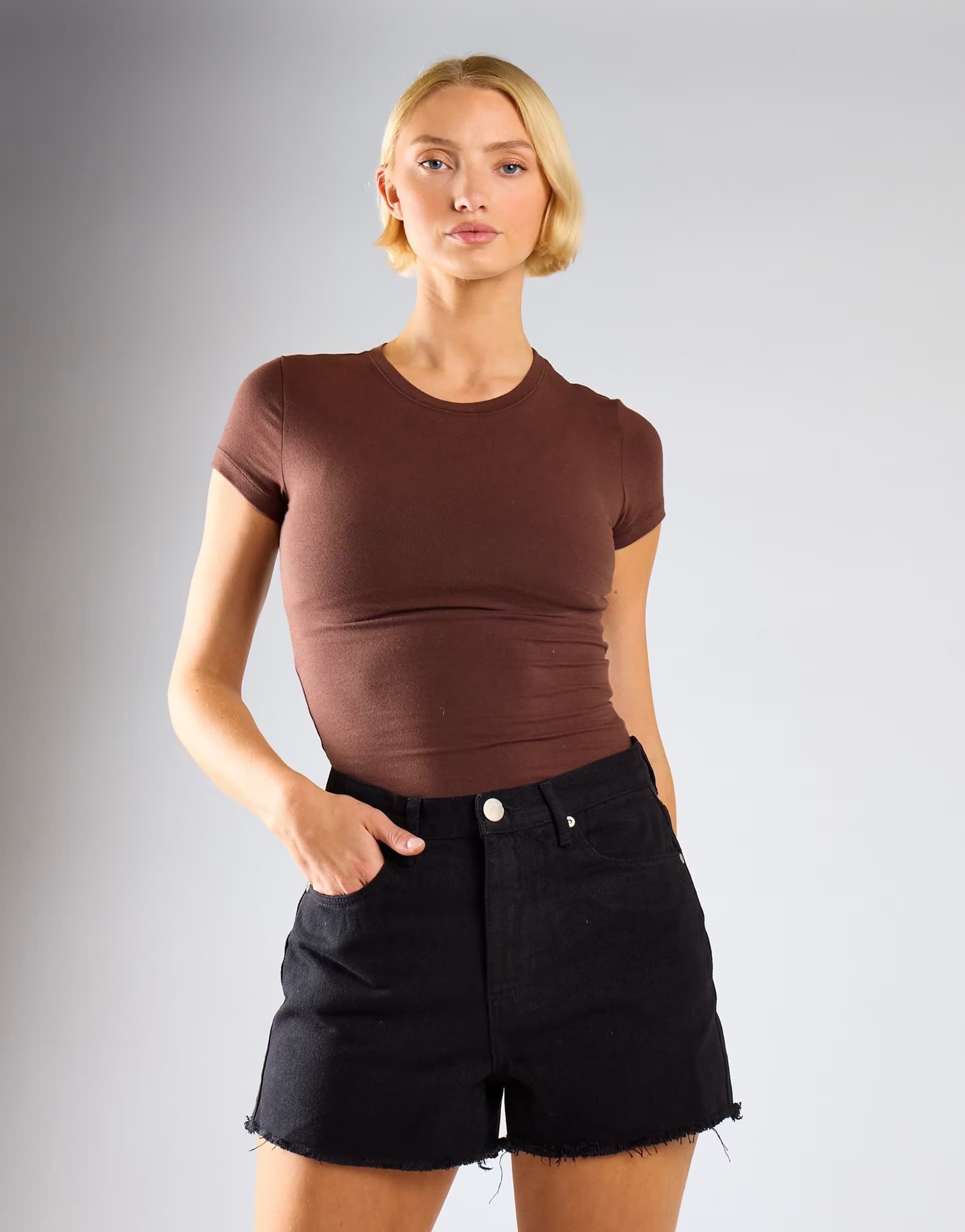 ASOS ASOS Black High Waist Shorts