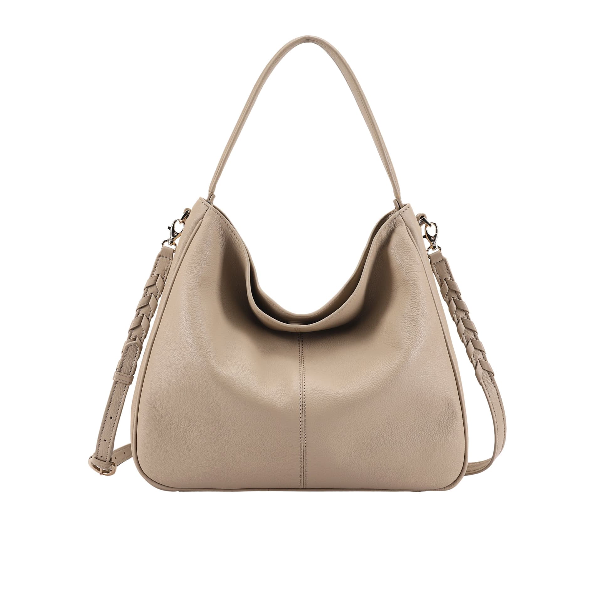 Paul Costelloe Paul Costelloe Women's Scarlet Leather Multi Way Bag in Light Beige